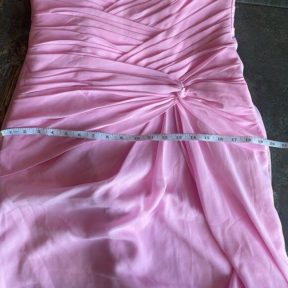Jaeden Women's Strapless Pink Formal Long Evening Prom Gown - Picture 12 of 16